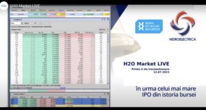 Hidroelectrica s-a listat la Bursa de Valori București: H2O la BVB