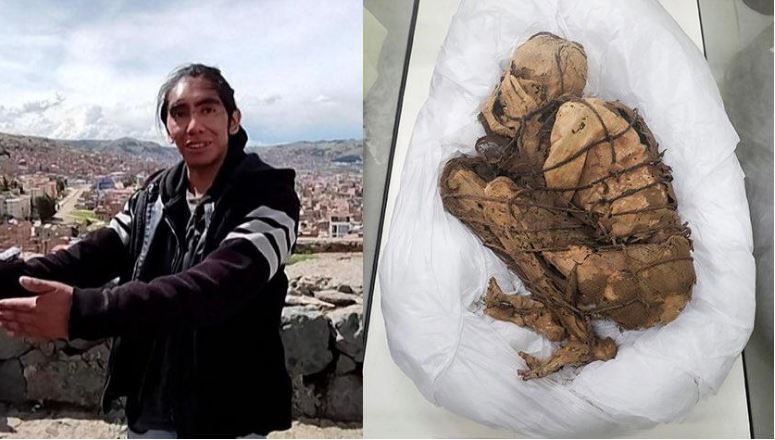 Un cadavru mumificat, vechi de 800 de ani, descoperit într-o geantă pentru transportat mâncare, în Peru. Ce spun autoritățile