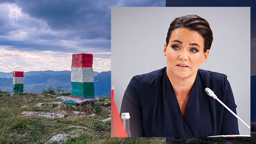Bornele de pe Piatra Secuiului au fost vandalizate din nou în culorile Ungariei. Precedentul a fost comis în onoarea președintelui Ungariei