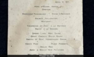 Ce au mâncat pasagerii de pe Titanic? Un meniu din 1912 a fost vândut cu 83.000 de lire sterline