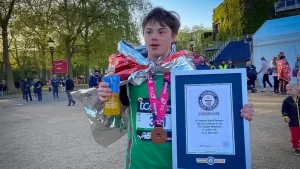 Un alergător adolescent cu sindromul Down obține un nou record