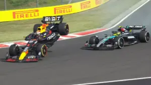 Lewis Hamilton și Max Verstappen s-au ciocnit la Marele Premiu al Ungariei