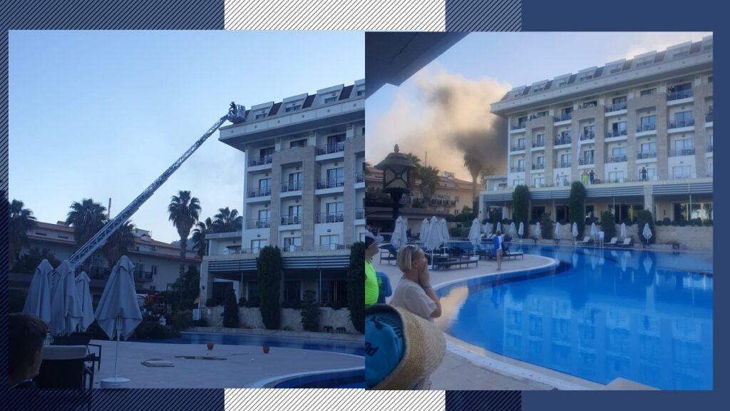 INCENDIU puternic la un resort din Antalya. Turiștii români aflați în vacanță au fost evacuați