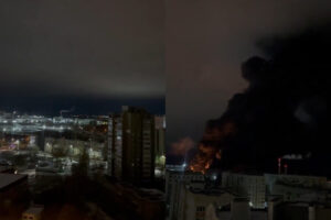 Atac cu drone într-un oraș rusesc. Un incendiu a izbucnit la o uzină care produce componente și sisteme rusești de rachete
