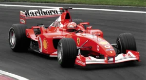 Poți licita pentru mașina Ferrari cu care Schumacher a câștigat