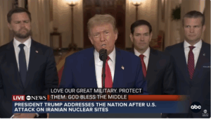 Trump s-a adresat în direct națiunii: Alte ținte pot fi eliminate în câteva minute