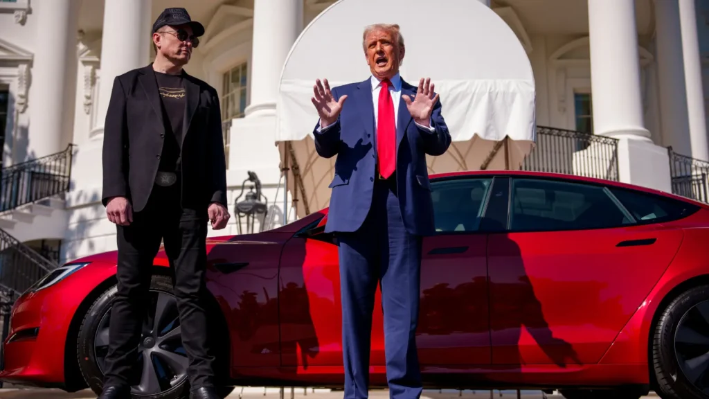 Tesla se prăbușește cu 23%. Musk dă vina pe politicile lui Trump