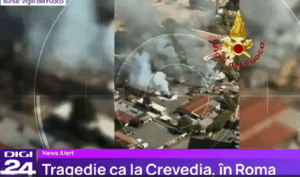 Scenariul Crevedia la Roma. Pompieri la un pas de moarte în încercarea de astinge incendiul într-o benzinărie