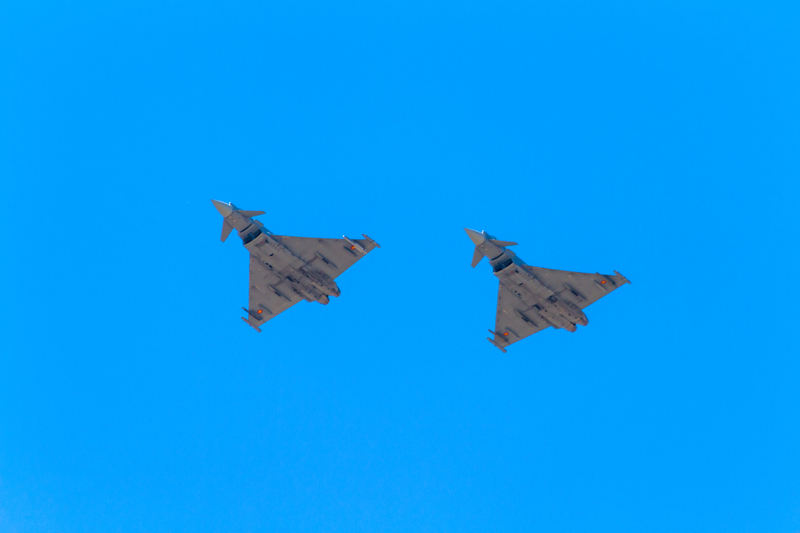 Aeronave Typhoon, ridicate de la sol în Tulcea pentru a monitoriza frontiera cu Ucraina