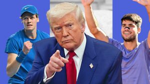 Donald Trump, surpriza de la finala US Open 2025. Președintele SUA, între Sinner și Alcaraz. Reacția primilor doi jucători din lume la tenis
