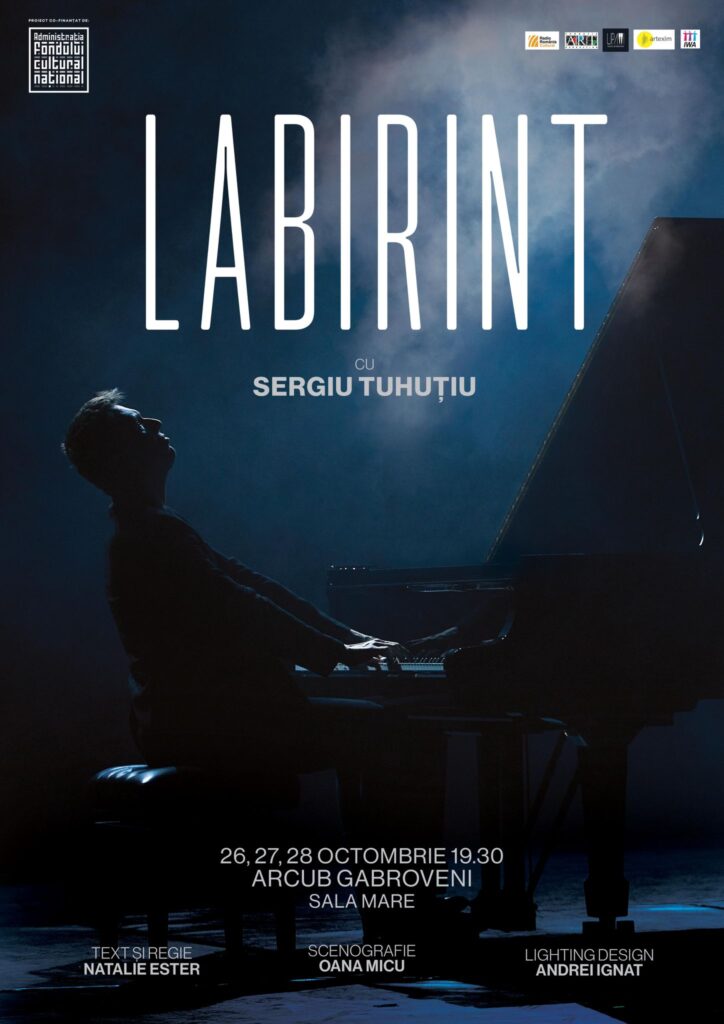 LABIRINT – Sergiu Tuhuțiu debutează ca actor într-un spectacol care îmbină muzica și teatrul: o confesiune despre greșeli, iubire și supraviețuire