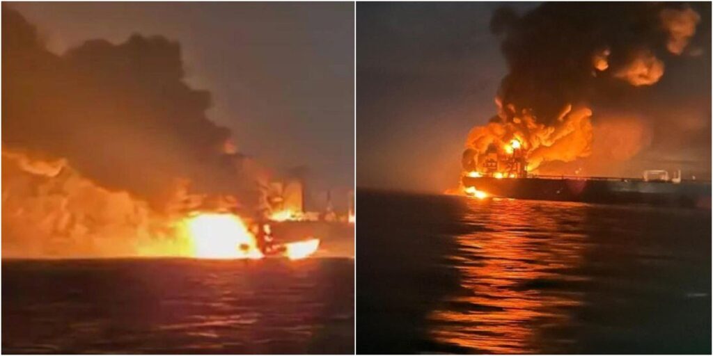 Explozii masive în Marea Neagră, la bordul petrolierelor rusești Kairos și Virat. Petrolierele ar fi fost lovite de aeronave ucrainene