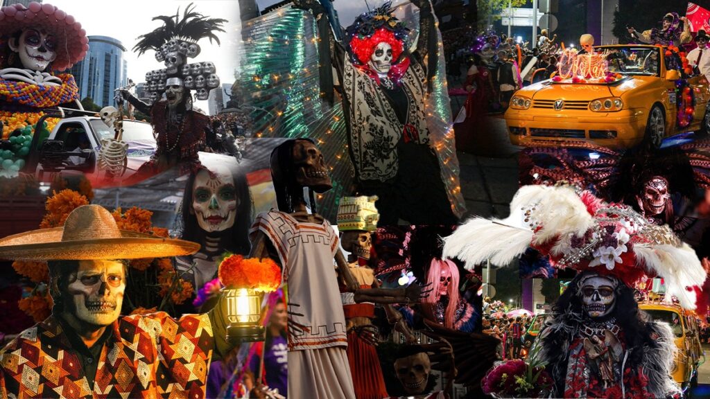 1,5 milioane de oameni se adună la parada de „Ziua Morților” din Mexico City, considerată cea mai strălucitoare sărbătoare a Mexicului