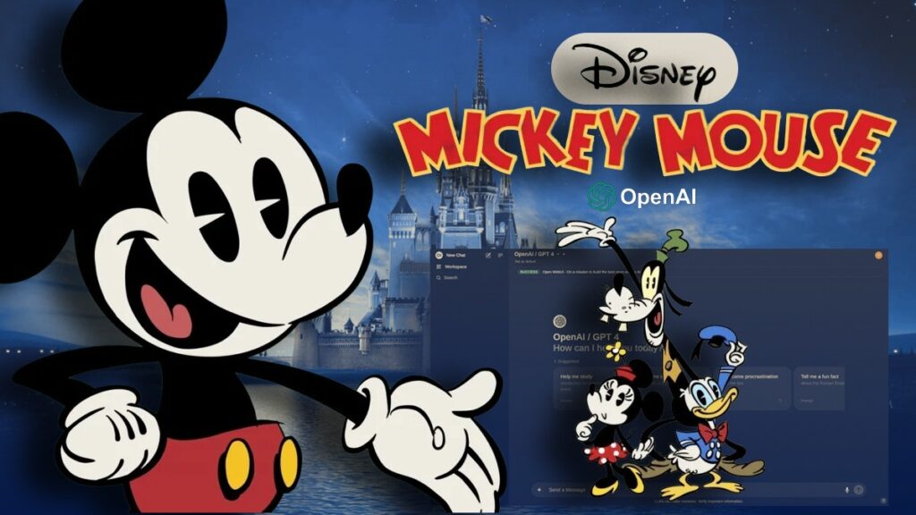 Personajele iconice Disney ajung în videoclipuri generate de A.I. prin Sora