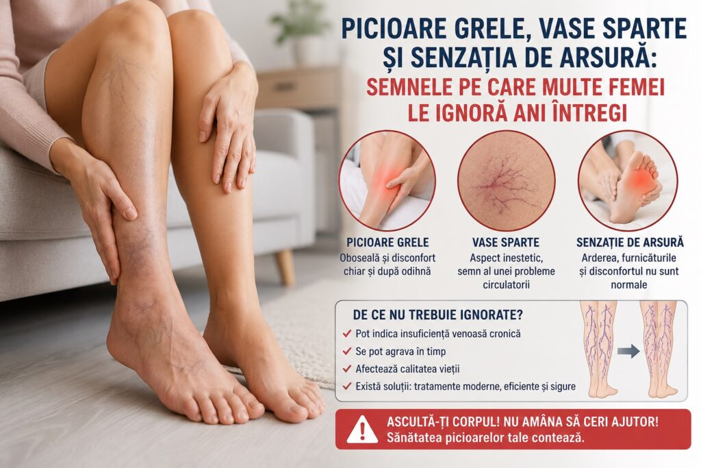 Picioare grele, vase sparte și senzația de arsură: semnele pe care multe femei le ignoră ani întregi